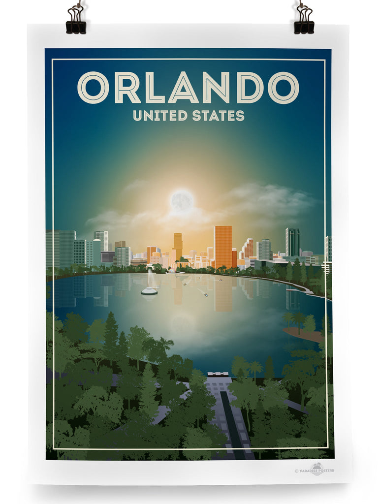 Orlando Florida Poster Print America Florida north america Orlando United States