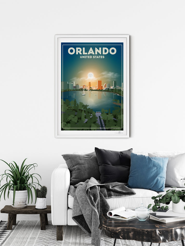 Orlando Florida Poster Print America Florida north america Orlando United States