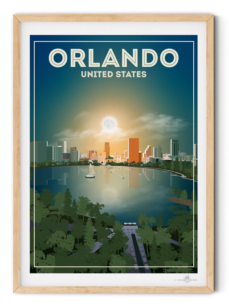 Orlando Florida Poster Print America Florida north america Orlando United States