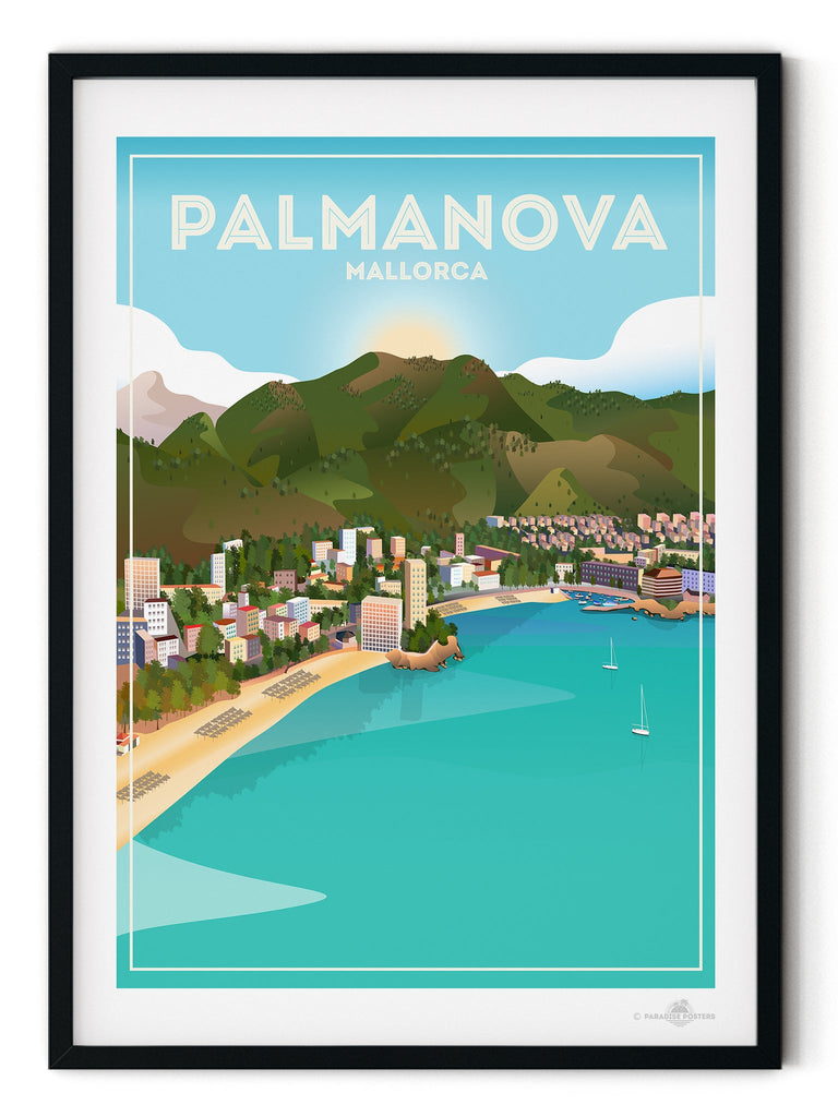 Palma Nova Mallorca Poster Print Mallorca Palma Nova Spain