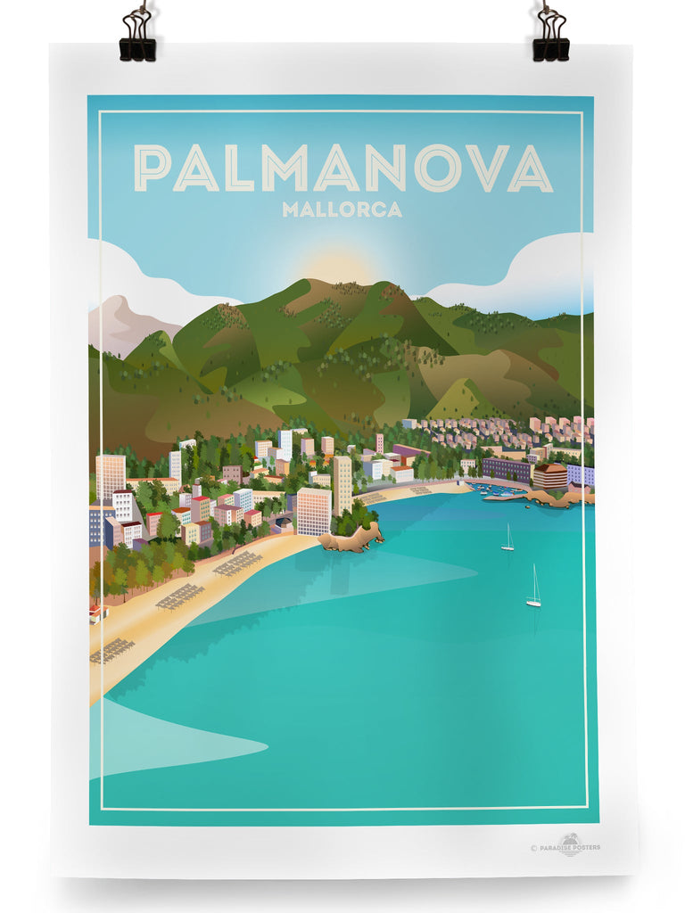 Palma Nova Mallorca Poster Print Mallorca Palma Nova Spain