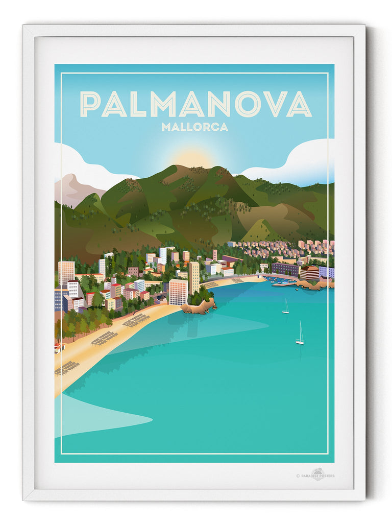 Palma Nova Mallorca Poster Print Mallorca Palma Nova Spain