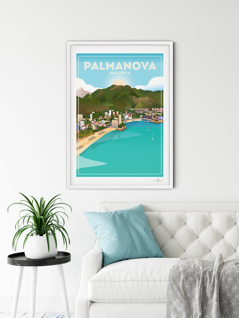 Palma Nova Mallorca Poster Print Mallorca Palma Nova Spain