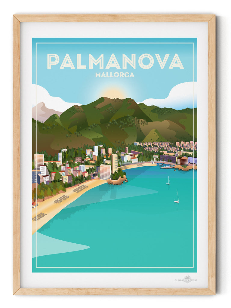 Palma Nova Mallorca Poster Print Mallorca Palma Nova Spain