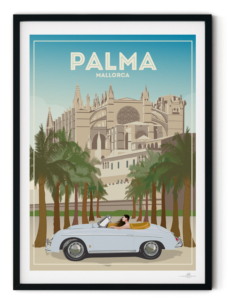 Palma De Mallorca Cathedral Poster Print Spain