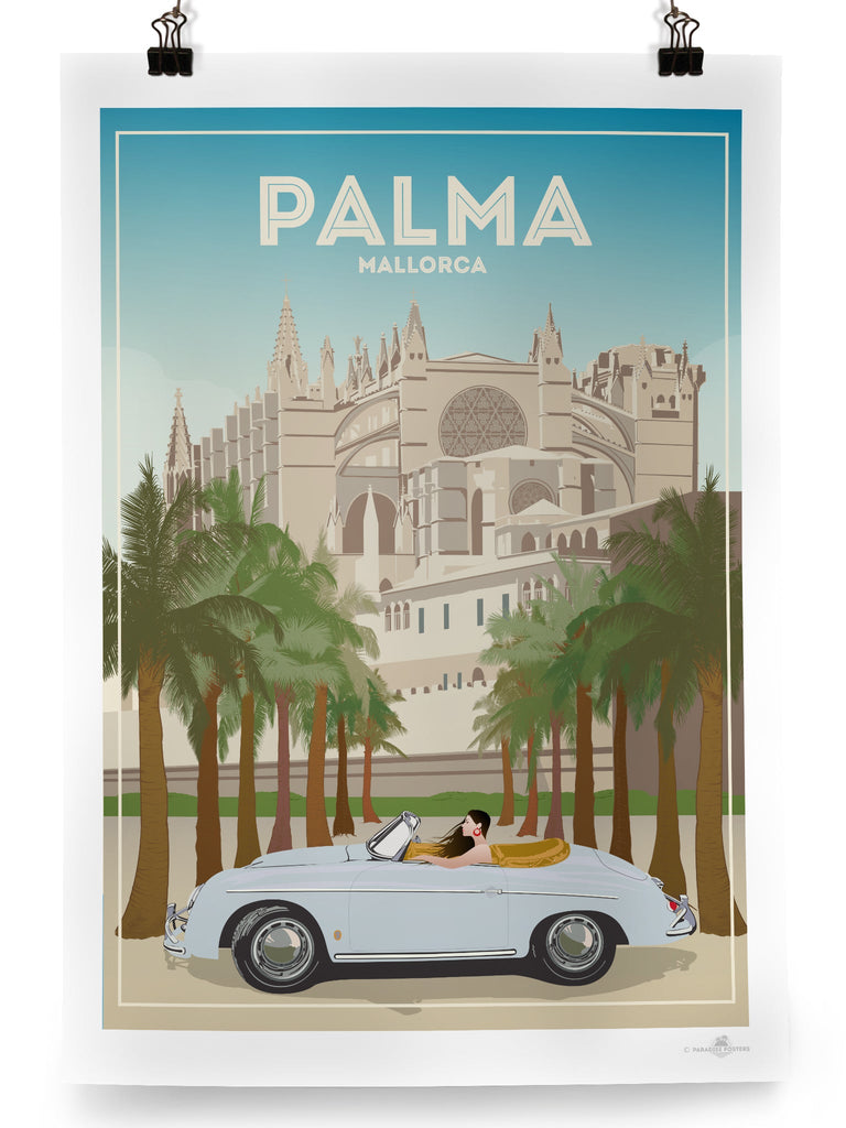 Palma De Mallorca Cathedral Poster Print Spain