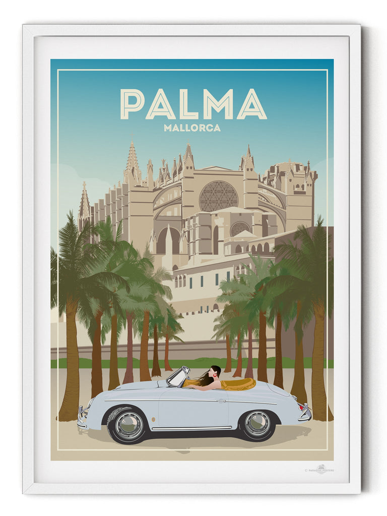 Palma De Mallorca Cathedral Poster Print Spain