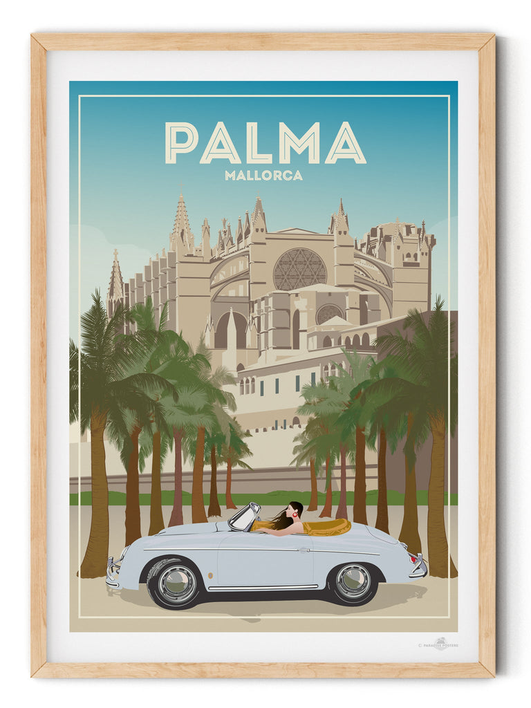 Palma De Mallorca Cathedral Poster Print Spain