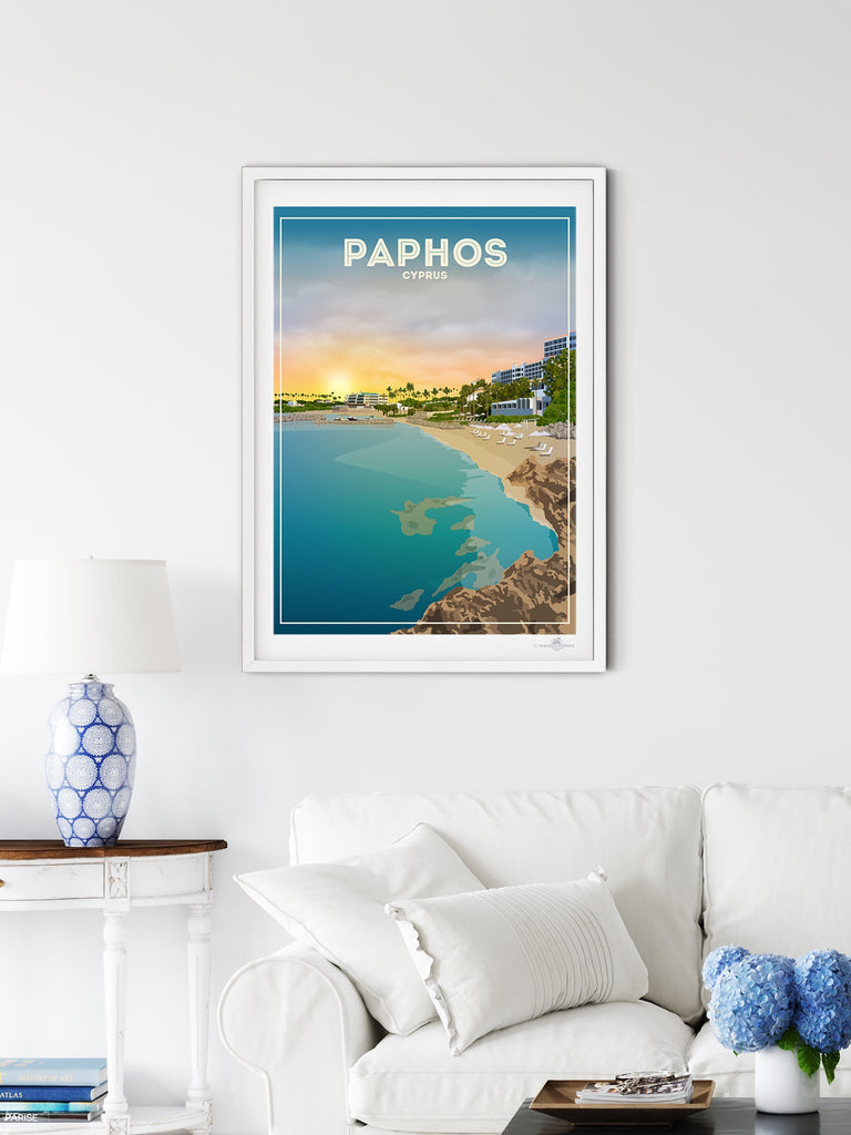 Paphos Cyprus Poster Print Greece