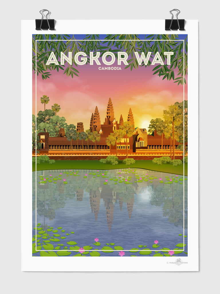 Angkor Wat Cambodia Poster Print Angkor Wat Asia Cambodia