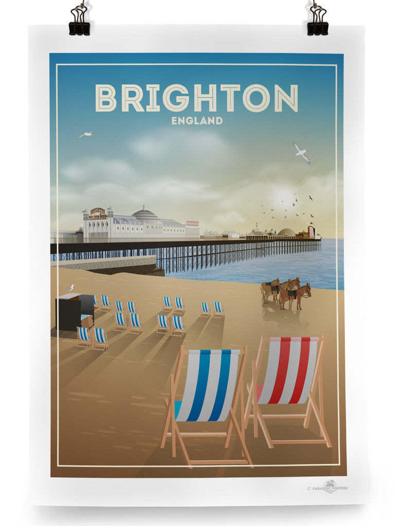 Brighton England Poster Print Brighton England UK United Kingdom