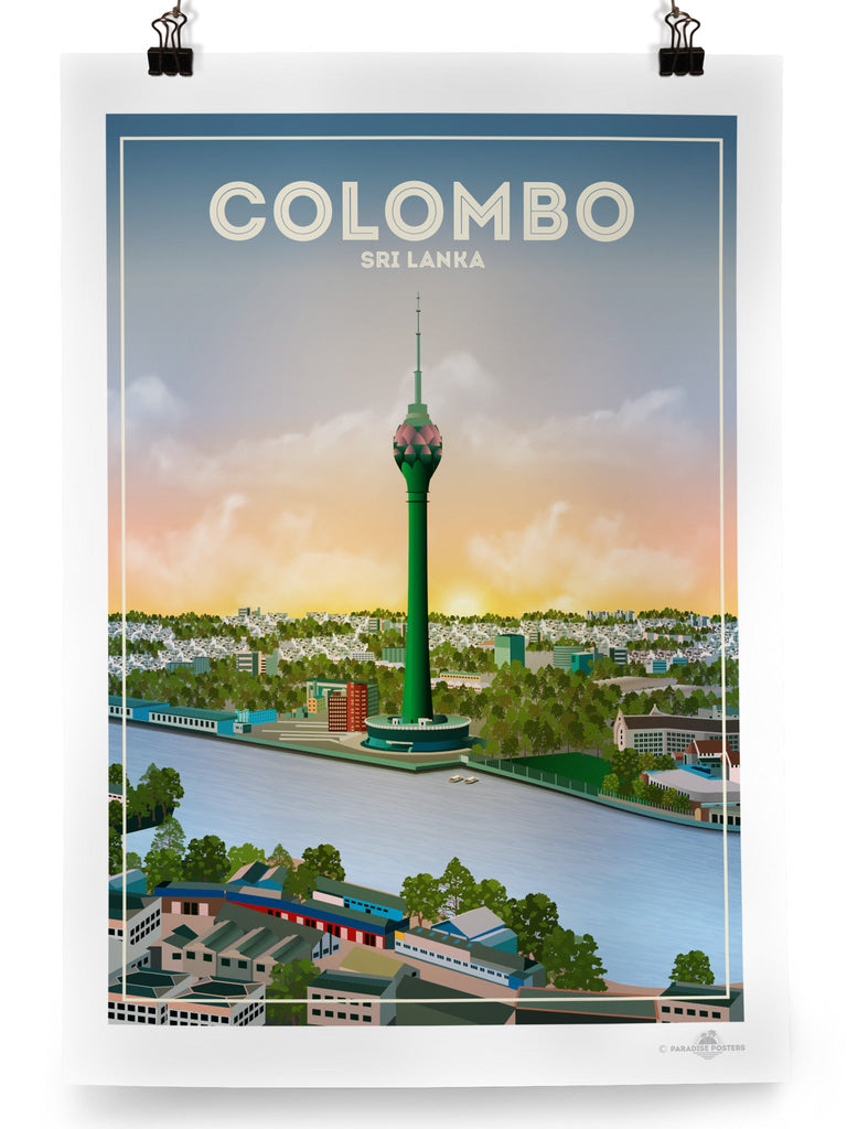 Colombo Sri Lanka Poster Print Colombo Europe hello Sri Lanka