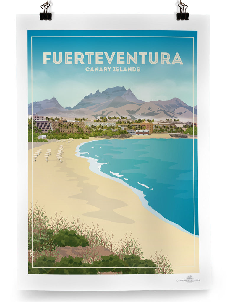 Fuerteventura Canary Island Poster Print Canary Islands Fuerteventura