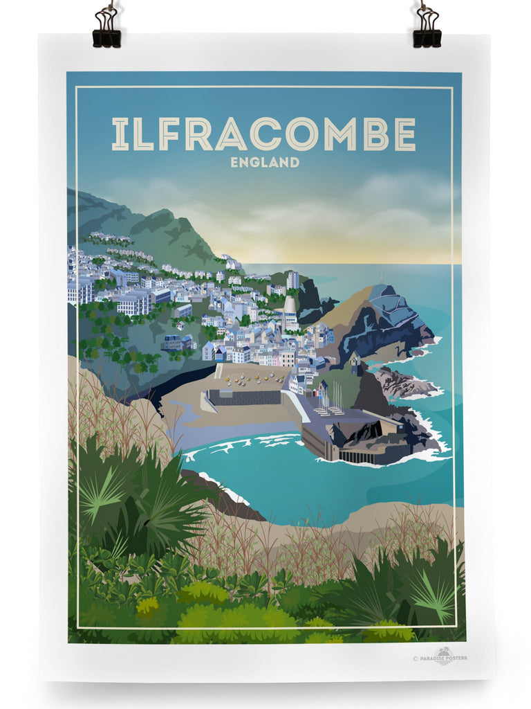 Ilfracombe England Poster Print Devon England Ilfracombe UK United Kingdom