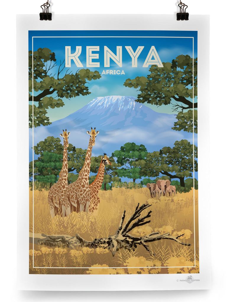 Kenya Africa Poster Print Africa Kenya kilimanjaro