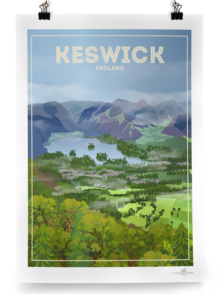 Keswick England Poster Print England Europe Keswick United Kingdom