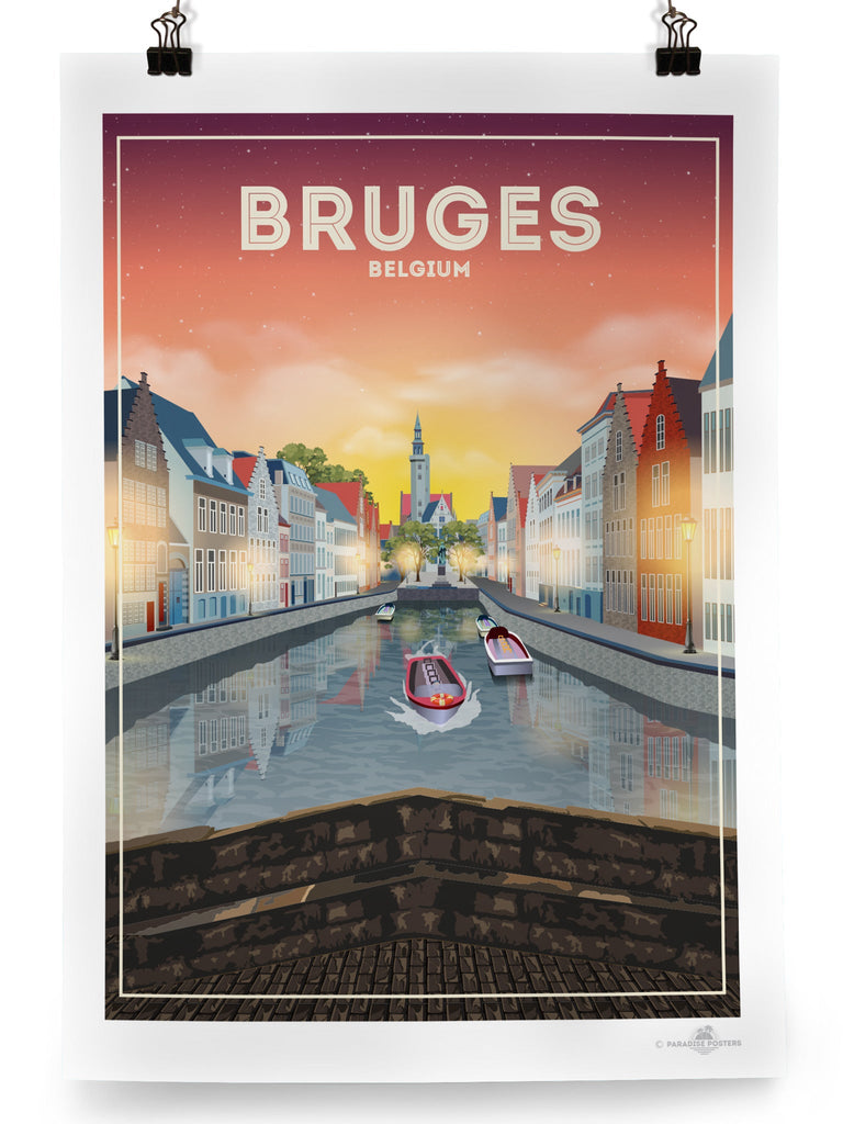 Bruges Belgium Poster Print Belgium Bruges