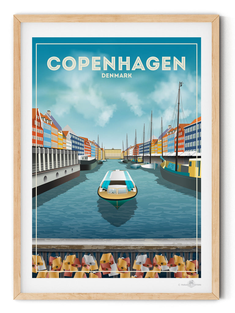 Copenhagen Denmark Poster Print Copenhagen Denmark Europe hello