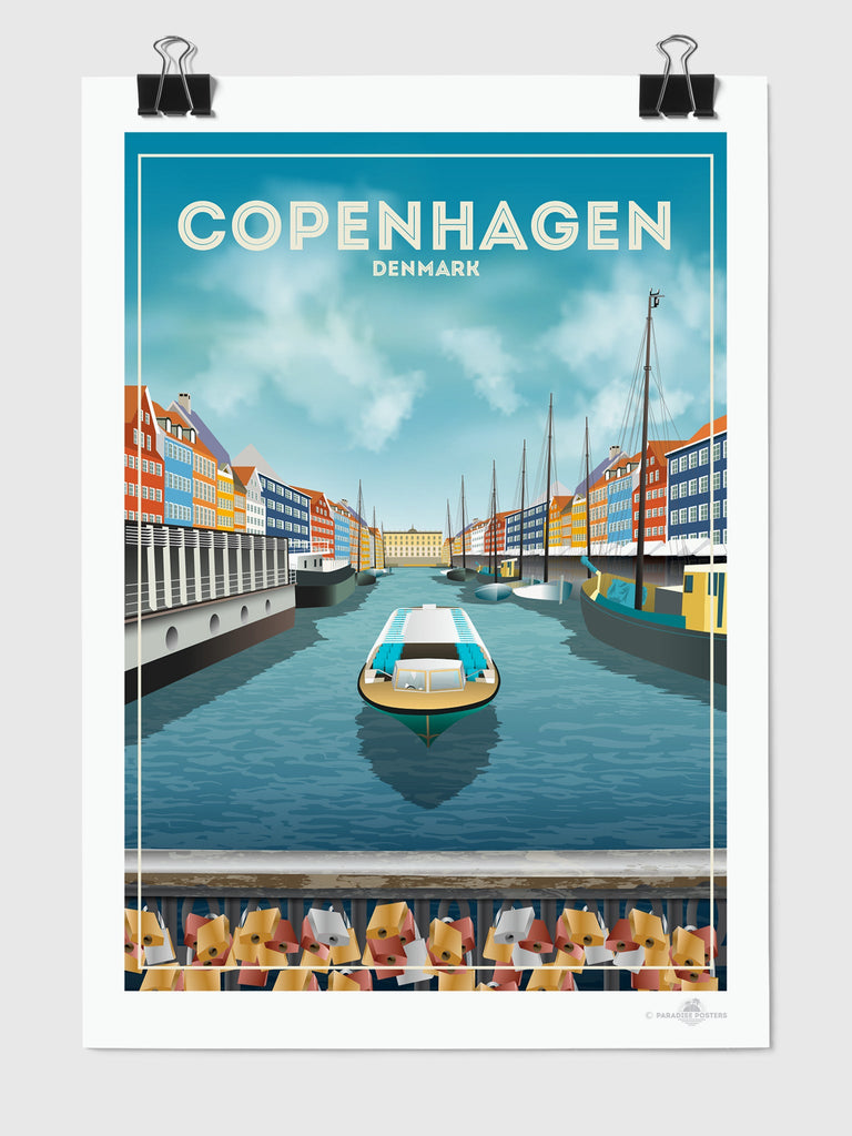 Copenhagen Denmark Poster Print Copenhagen Denmark Europe hello