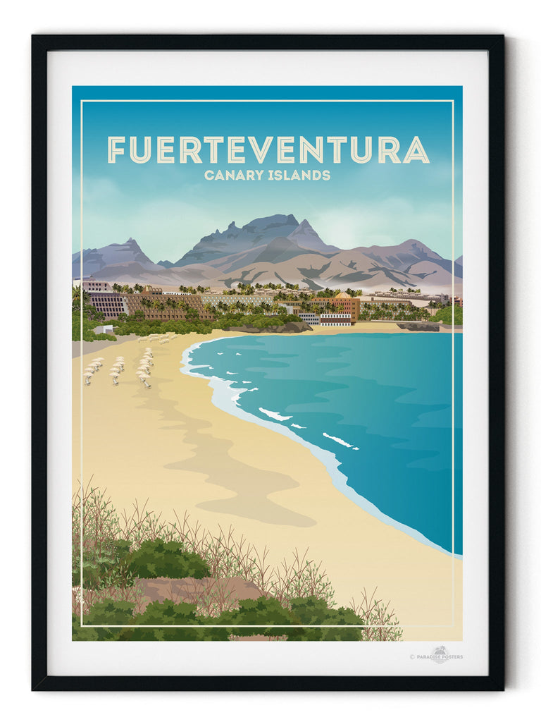 Fuerteventura Canary Island Poster Print Canary Islands Fuerteventura