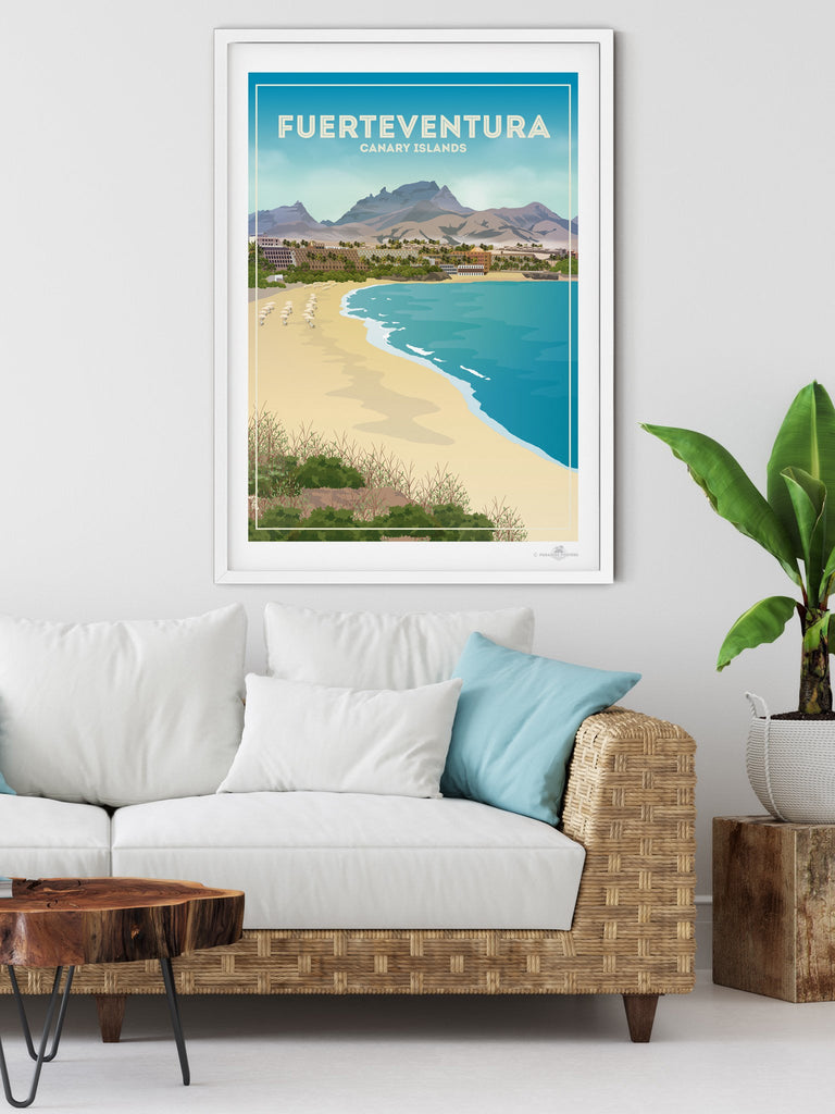 Fuerteventura Canary Island Poster Print Canary Islands Fuerteventura