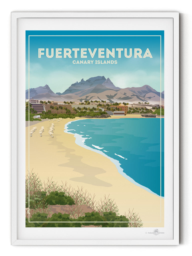 Fuerteventura Canary Island Poster Print Canary Islands Fuerteventura