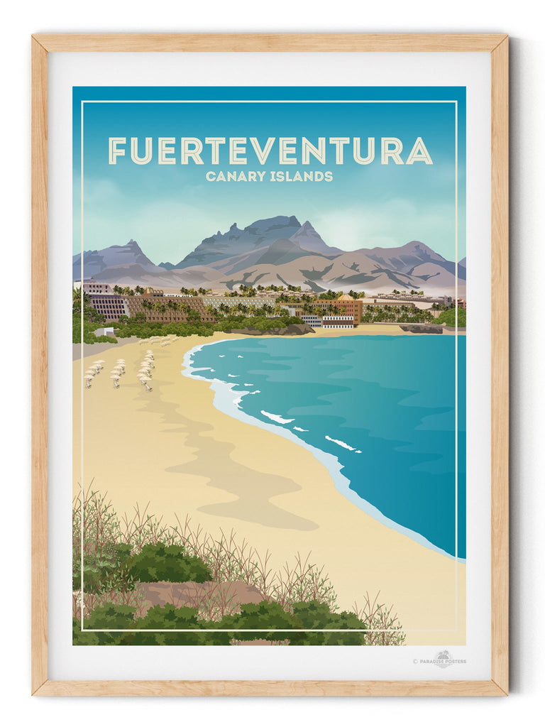 Fuerteventura Canary Island Poster Print Canary Islands Fuerteventura