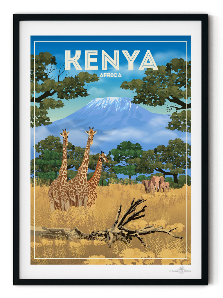 Kenya Africa Poster Print Africa Kenya kilimanjaro