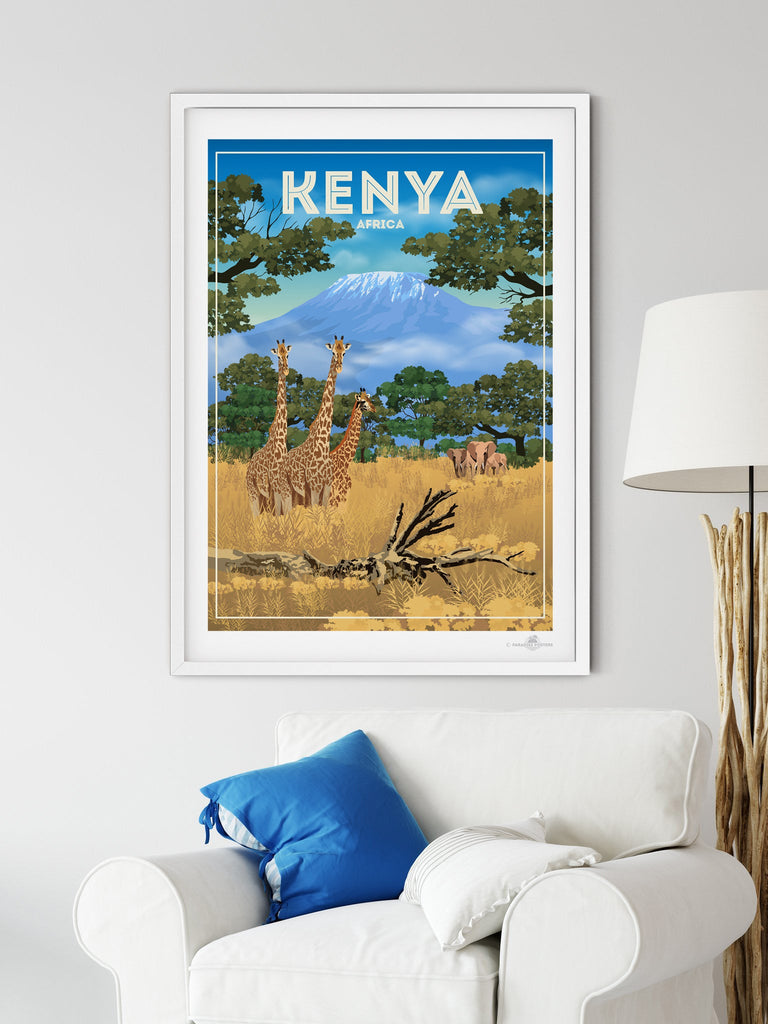 Kenya Africa Poster Print Africa Kenya kilimanjaro