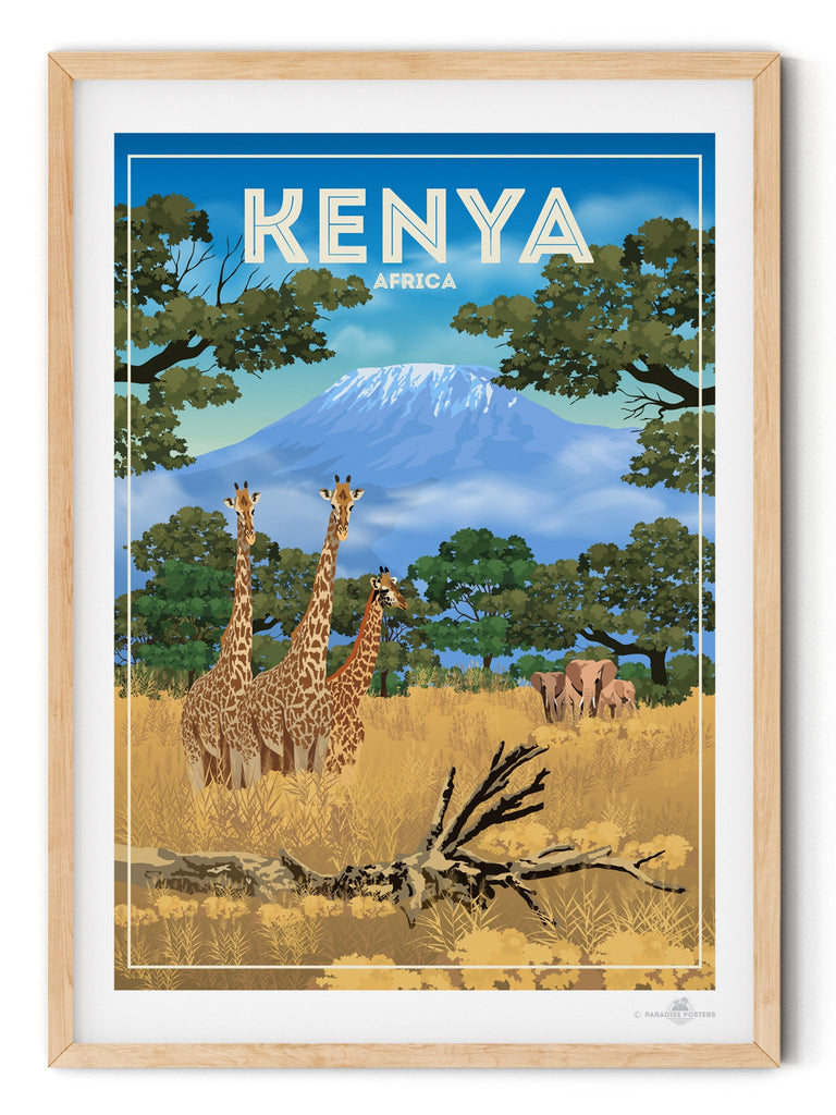 Kenya Africa Poster Print Africa Kenya kilimanjaro