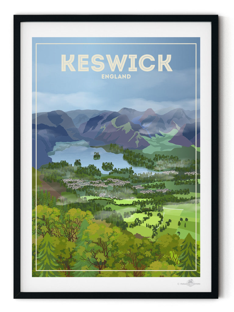 Keswick England Poster Print England Europe Keswick United Kingdom