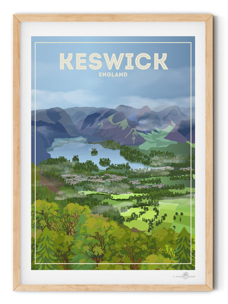 Keswick England Poster Print England Keswick United Kingdom