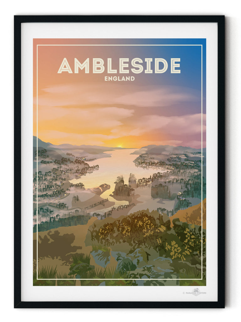 Ambleside England Poster Print Ambleside England Europe Lake District United Kingdom