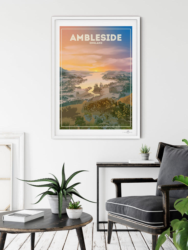 Ambleside England Poster Print Ambleside England Europe Lake District United Kingdom