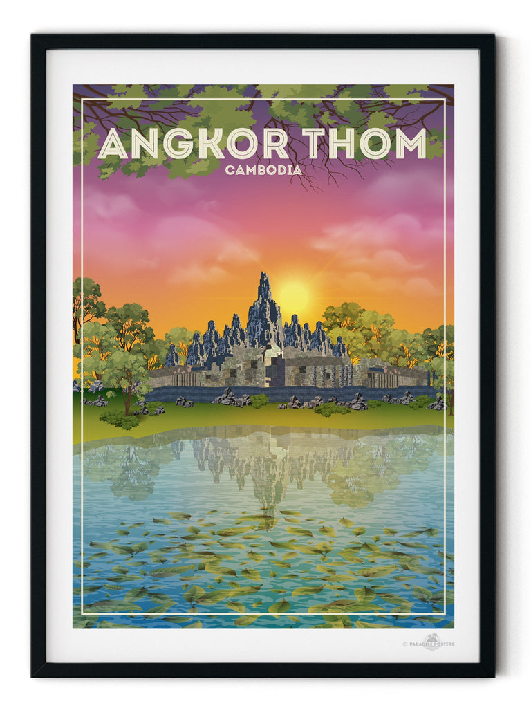 Angkor Thom Cambodia Poster Print Angkor Thom Cambodia