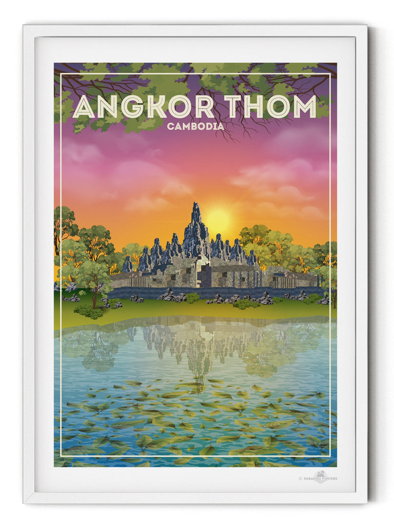 Angkor Thom Cambodia Poster Print Angkor Thom Cambodia