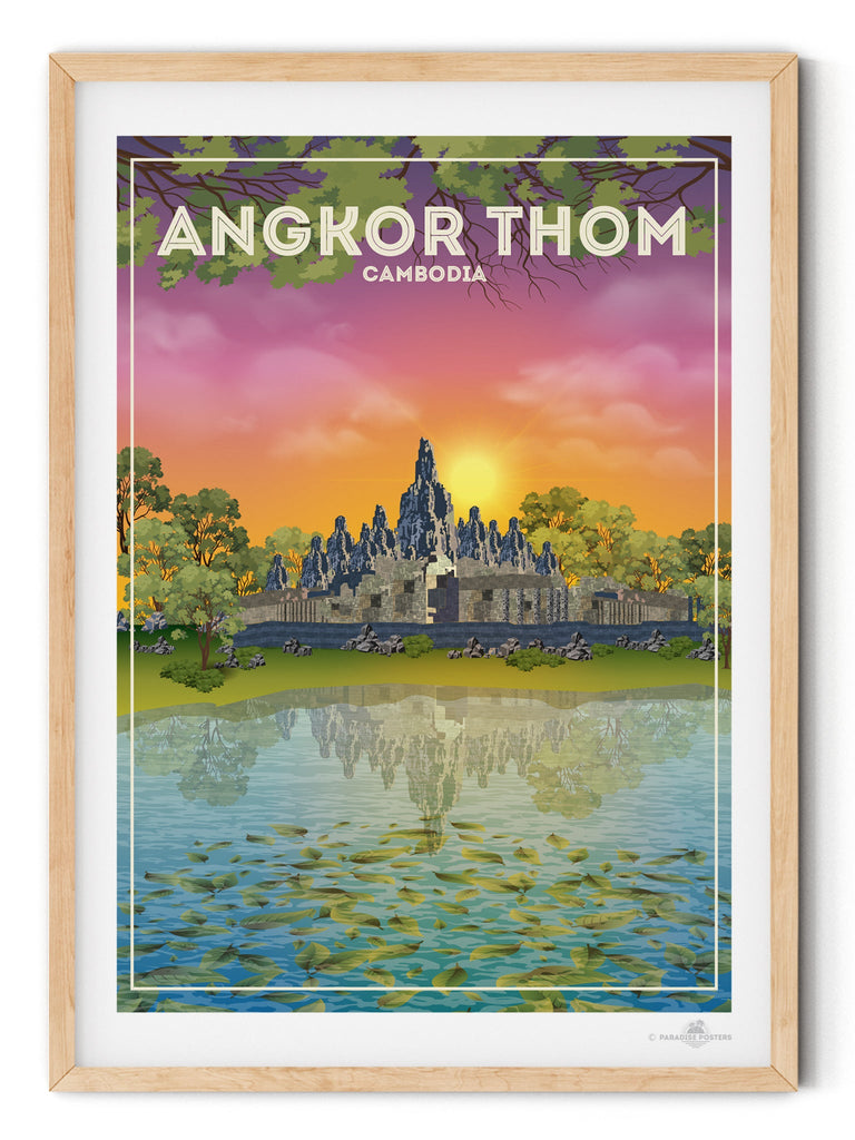 Angkor Thom Cambodia Poster Print Angkor Thom Cambodia