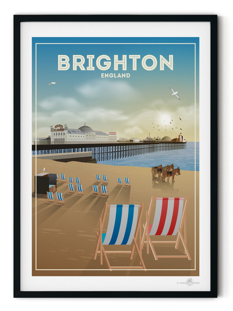 Brighton England Poster Print Brighton England Europe UK United Kingdom