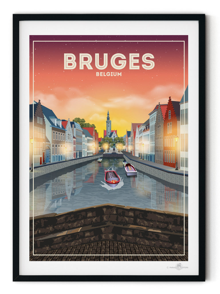 Bruges Belgium Poster Print Belgium Bruges