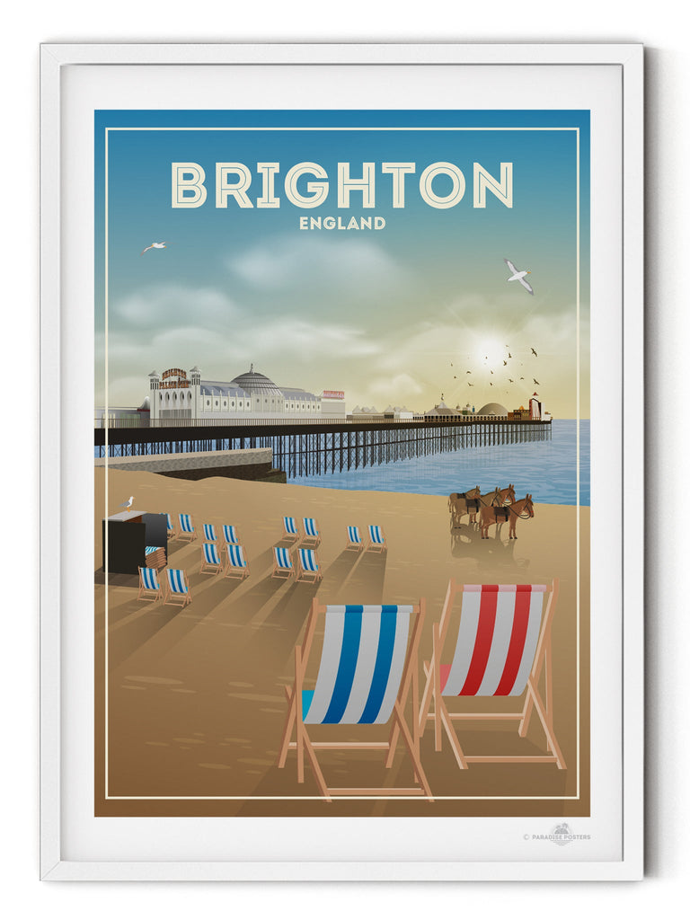 Brighton England Poster Print Brighton England UK United Kingdom