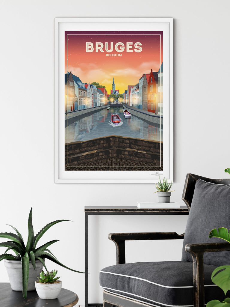 Bruges Belgium Poster Print Belgium Bruges