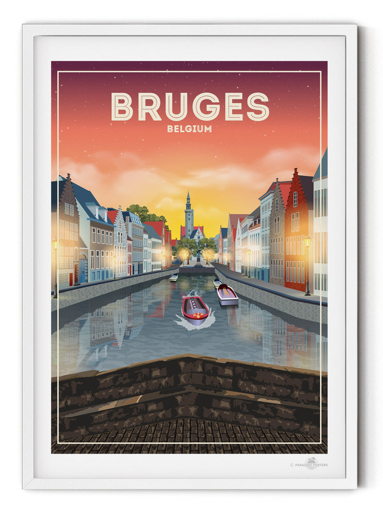 Bruges Belgium Poster Print Belgium Bruges