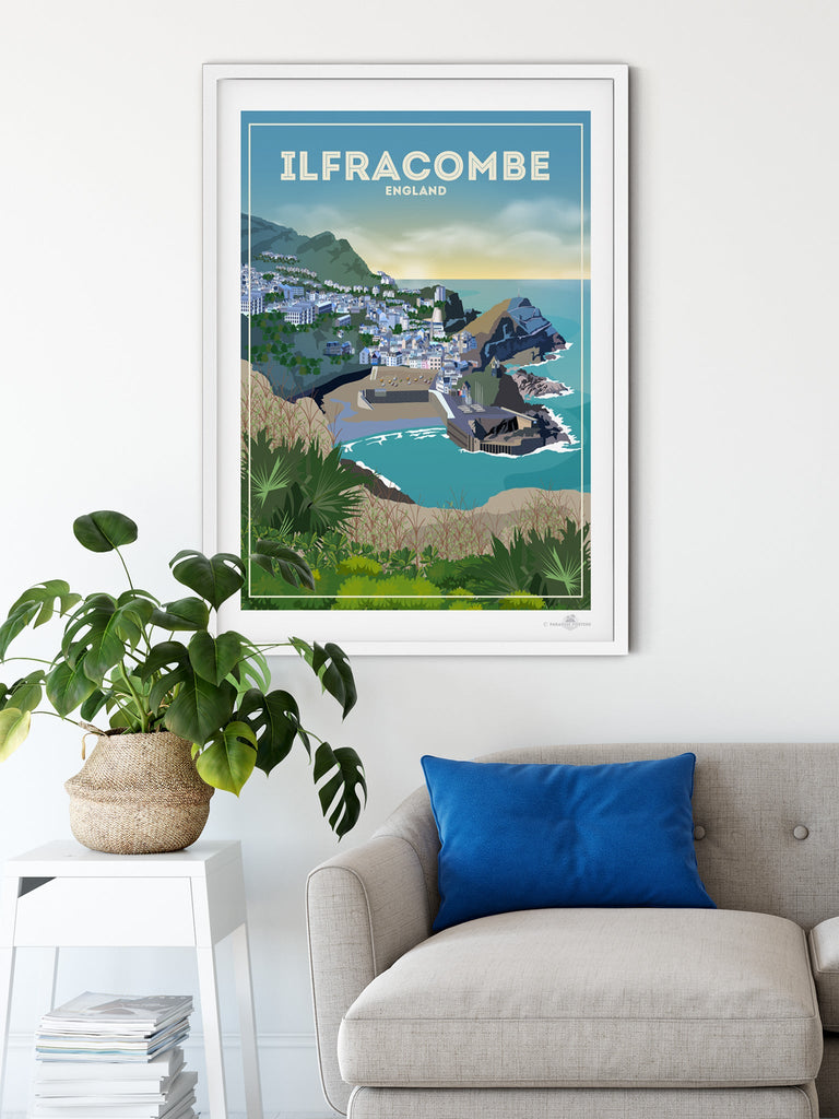 Ilfracombe England Poster Print Devon England Ilfracombe UK United Kingdom