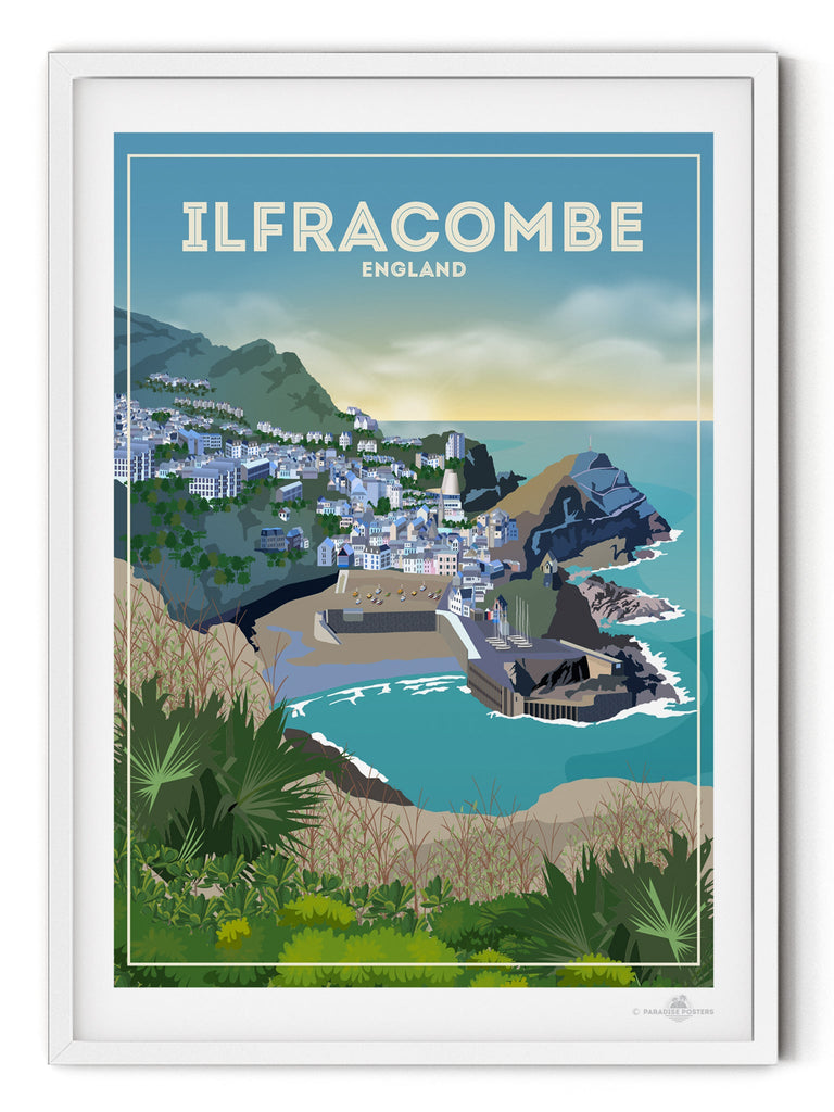 Ilfracombe England Poster Print Devon England Ilfracombe UK United Kingdom