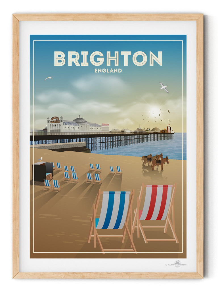 Brighton England Poster Print Brighton England Europe UK United Kingdom