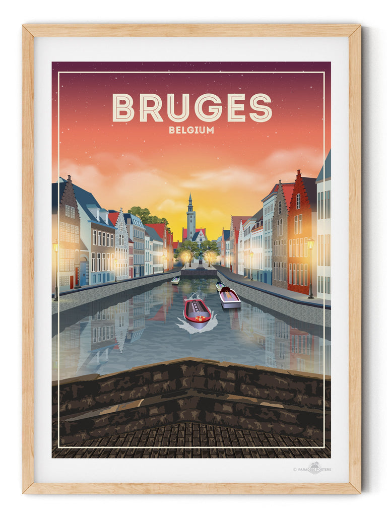 Bruges Belgium Poster Print Belgium Bruges Europe