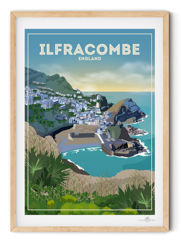 Ilfracombe England Poster Print Devon England Europe Ilfracombe UK United Kingdom