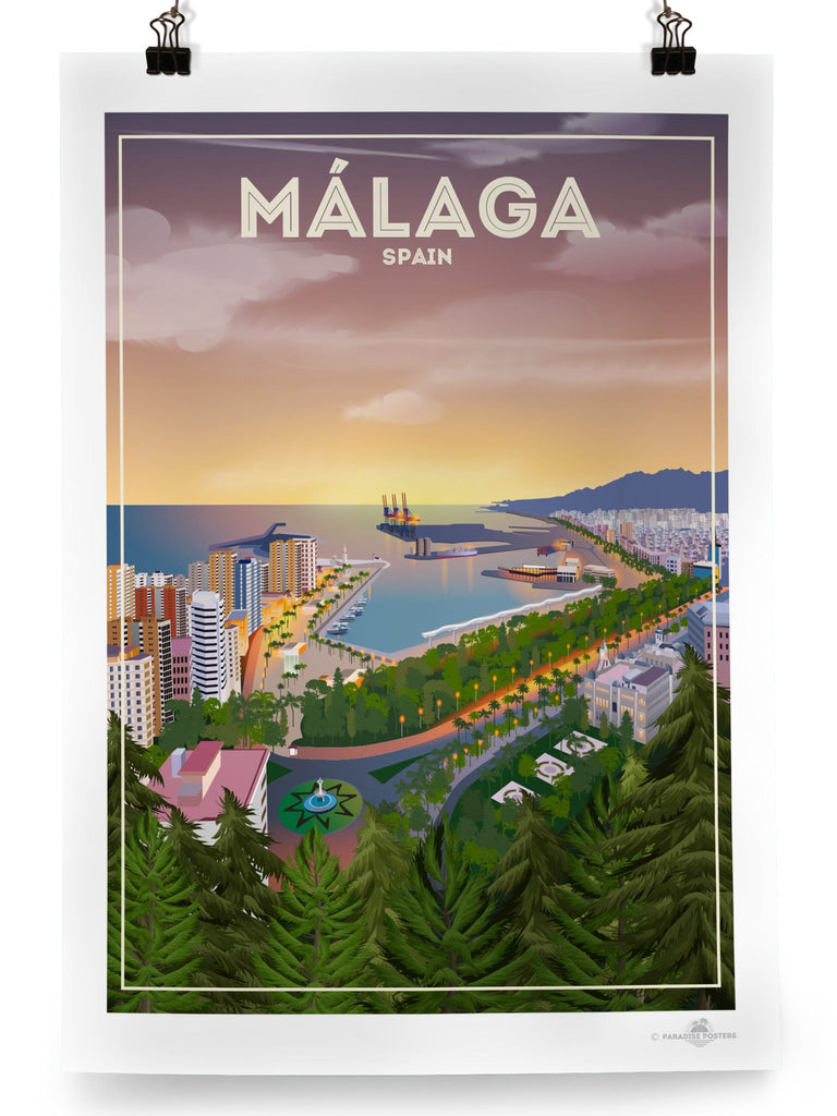 Malaga Spain Poster Print Malaga Spain