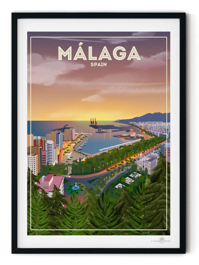 Malaga Spain Poster Print Malaga Spain