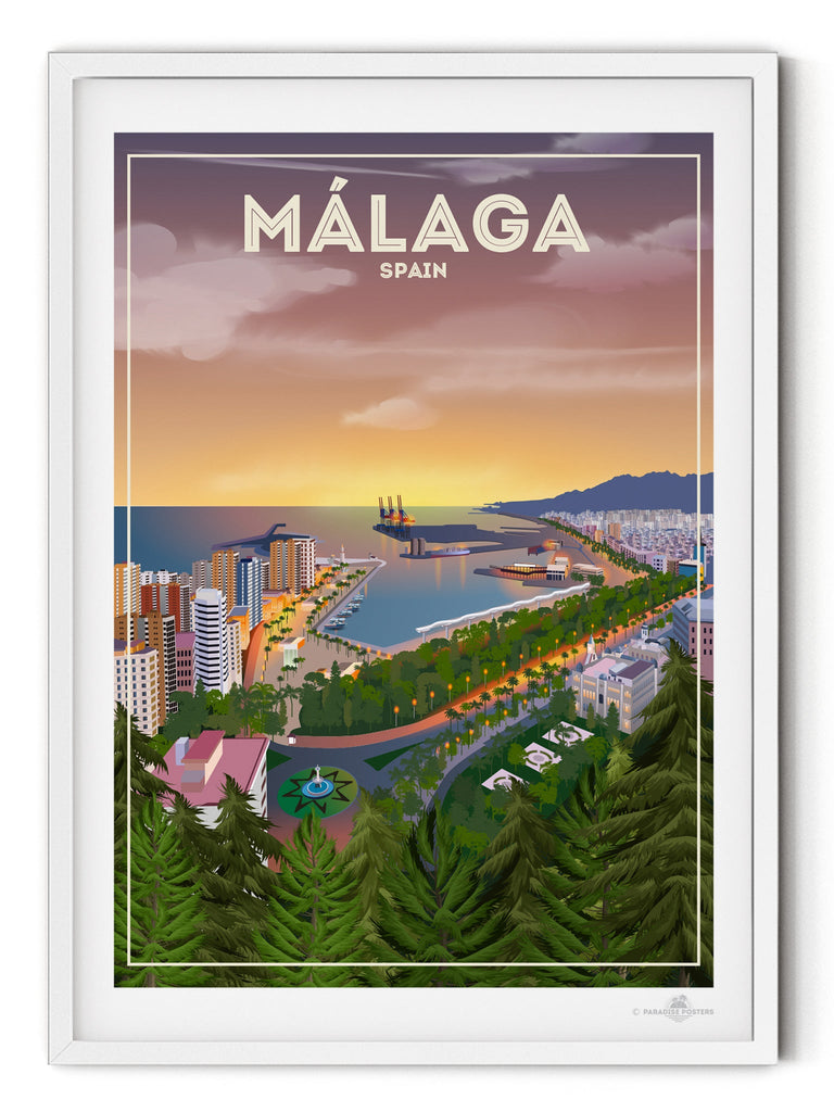 Malaga Spain Poster Print Malaga Spain